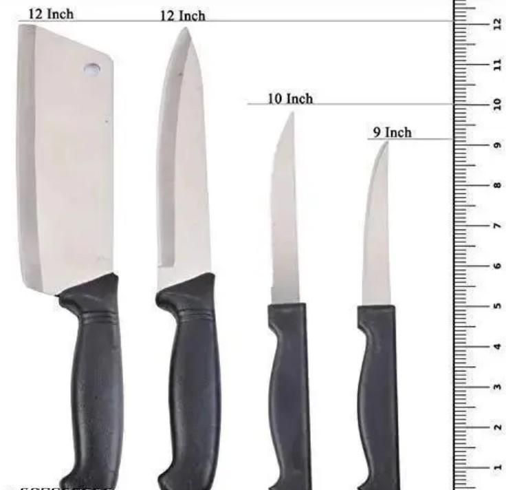 Wooden Chopping Board With 5 Pcs Knife Set