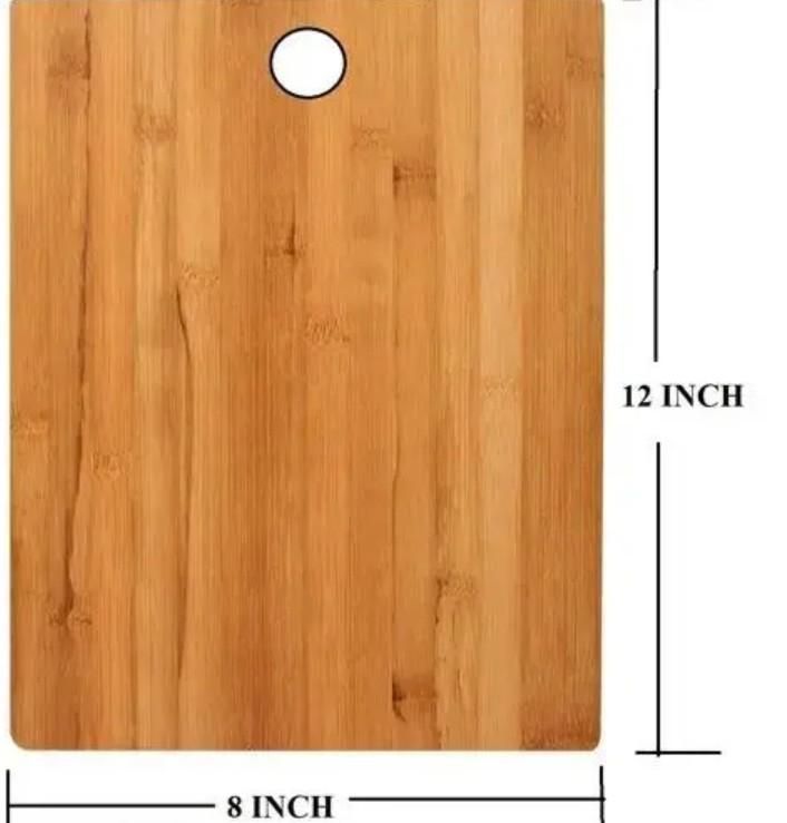 Wooden Chopping Board With 5 Pcs Knife Set