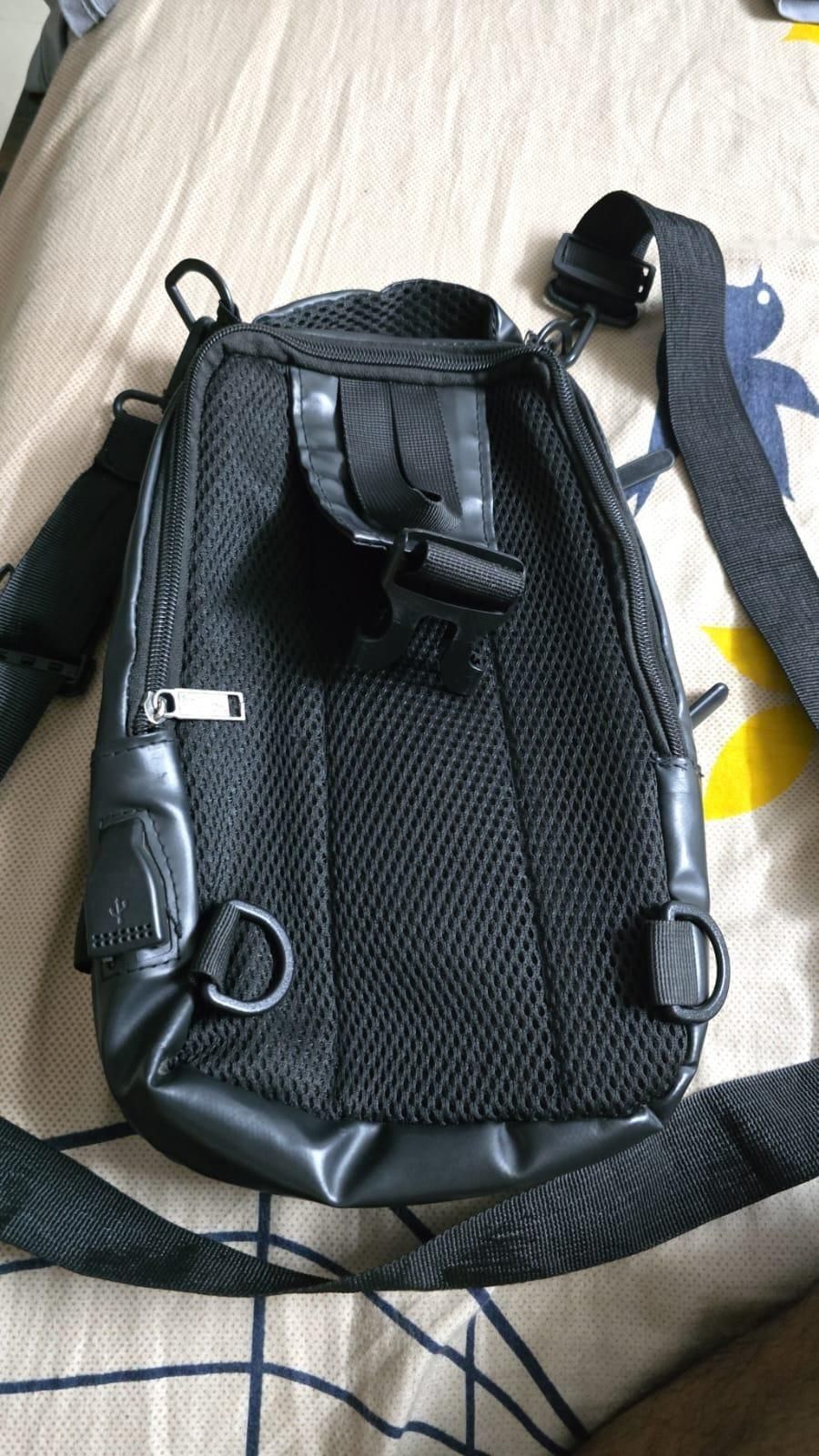 Sling Bag with USB Charging Port - for Men and Women