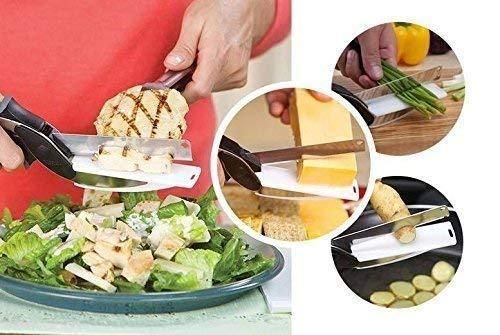 2-in-1 Kitchen Scissors & Food Chopper. Cleaver Cutters