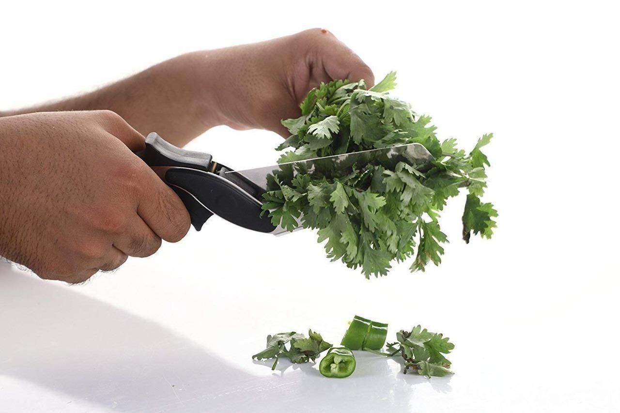 2-in-1 Kitchen Scissors & Food Chopper. Cleaver Cutters