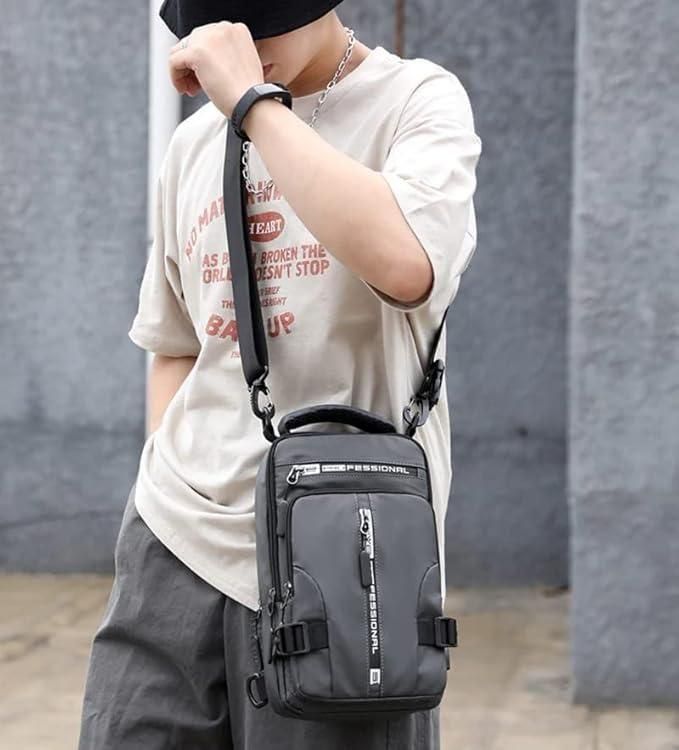 Sling Bag with USB Charging Port - for Men and Women