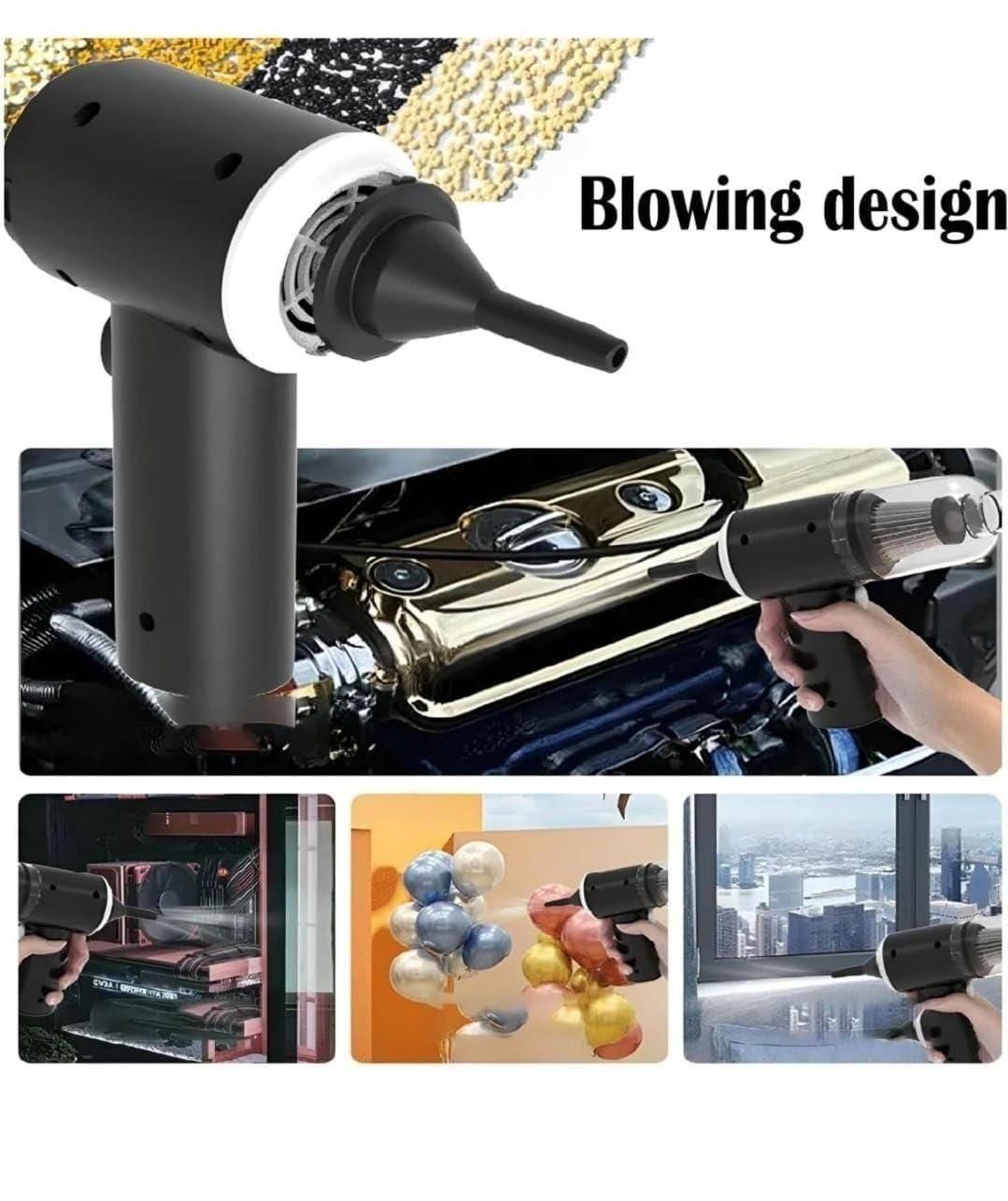 2 in 1 Vacuum Suction Cleaner. Portable Air Duster Wireless