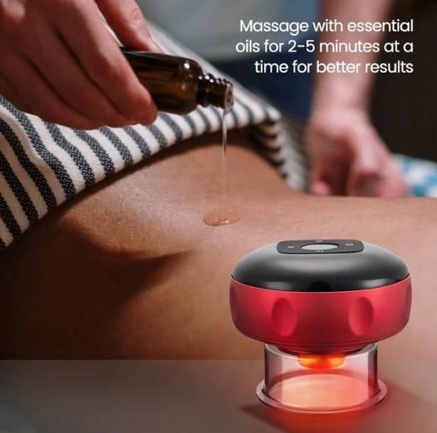 Electric Vacuum Suction Cupping Therapy Device. Full Body Massage Machine for Pain Relief & Detox