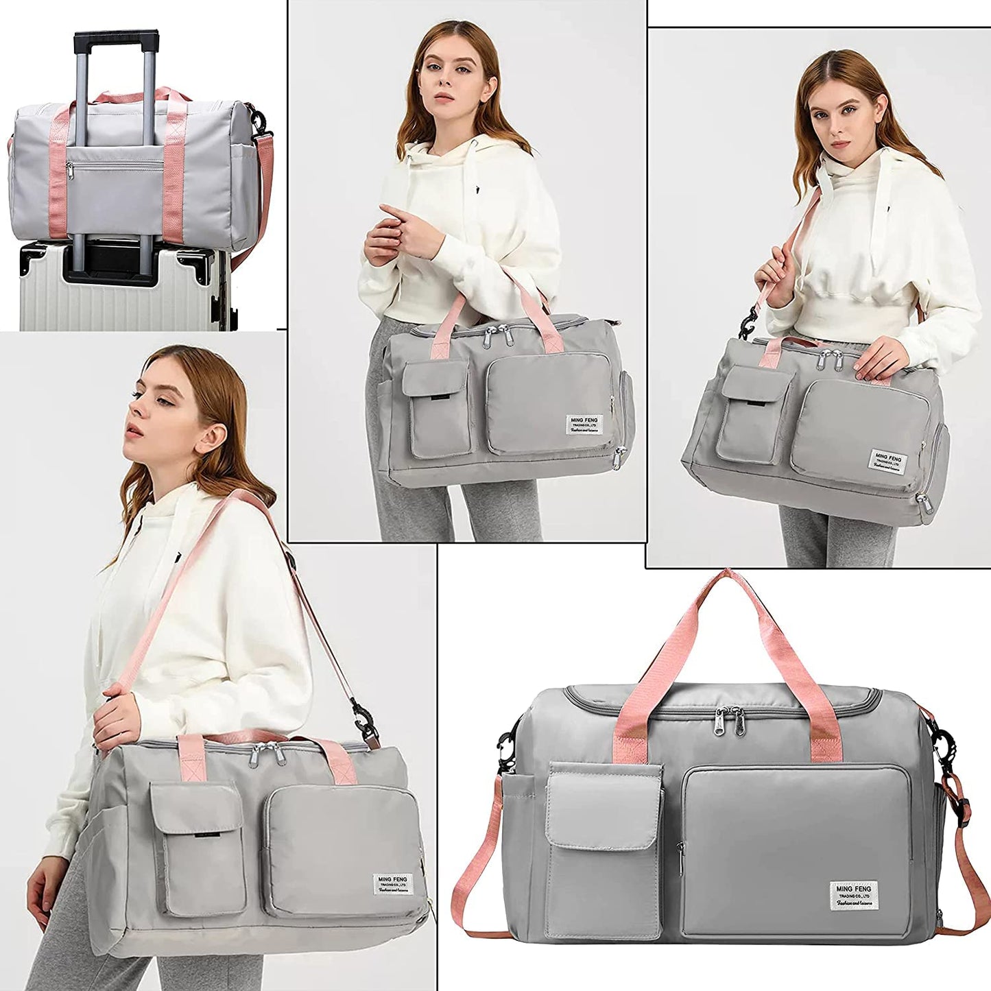 Duffle Bag with Shoe Compartment