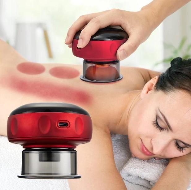 Electric Vacuum Suction Cupping Therapy Device. Full Body Massage Machine for Pain Relief & Detox