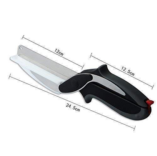 2-in-1 Kitchen Scissors & Food Chopper. Cleaver Cutters
