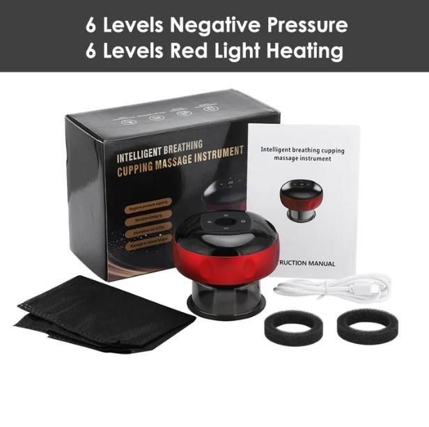 Electric Vacuum Suction Cupping Therapy Device. Full Body Massage Machine for Pain Relief & Detox