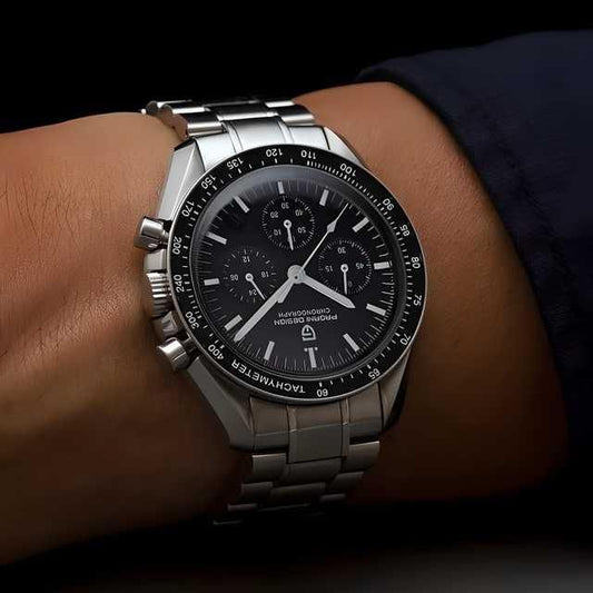 BD Men's Silver Stainless Steel Strap Watch