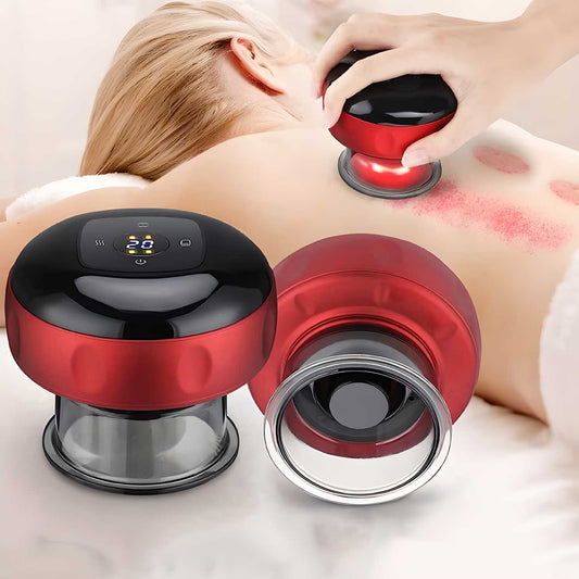 Electric Vacuum Suction Cupping Therapy Device. Full Body Massage Machine for Pain Relief & Detox