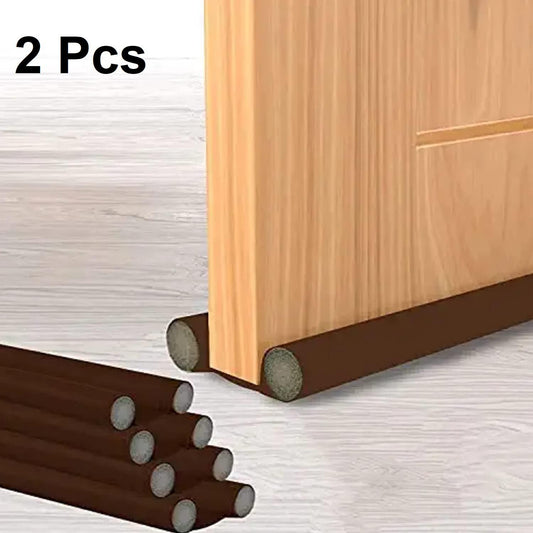 Door Bottom Sealing Strip Guard for Home Under Door Draft Fabric Cover Gap Sealer (Pack of 2)