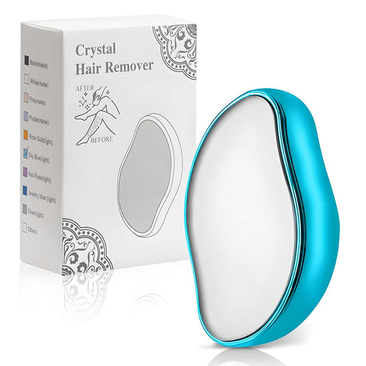 Crystal Hair Eraser. Painless, reusable, washable hair remover and exfoliator for smooth skin on arms, legs, and back (random colour)