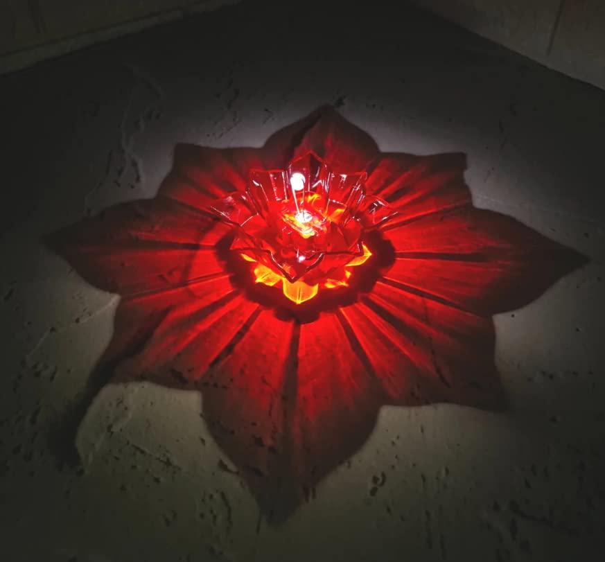 3D Reusable Reflective Shadow Colourful Diya